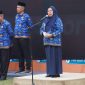 Wakil Wali Kota Palu Reny A Lamadjido memimpin langsung jalannya Upacara Peringatan Hari Kebangkitan Nasional (Harkitnas) ke-115 tingkat Kota Palu. Foto: Humas Pemkot Palu