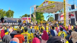 Ribuan Pendukung Erwin Burase-Abdul Sahid Padati Kampanye Akbar di Tinombo. Foto: Istimewa