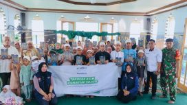 Relawan Peduli Quran Nusantara salurkan Al-Qur'an dan alat salat di Desa Torasiaje, Dusun Sengkang, Kecamatan Popayato, Kabupaten Pohuwato, Provinsi Gorontalo, pada Rabu 14 November 2024. Foto: Istimewa