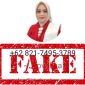 Tangkapan layar profil WhatsApp palsu yang mencatut nama dan foto Sekdaprov Sulawesi Tengah, Novalina. Gambar ini telah diberi label "FAKE" untuk menegaskan bahwa nomor tersebut bukan milik resmi Sekdaprov. Masyarakat diminta waspada terhadap modus penipuan seperti ini.